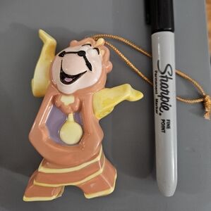 Cogsworth and Lumiere Small Ornament
